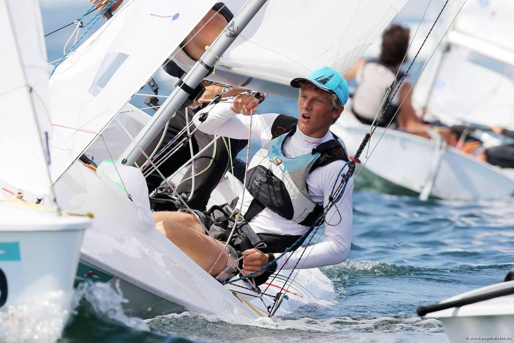 Hippolyte Macheti, Sidoine Dantes - first day of the Finals in the 2014 420 Worlds © Christian Beeck